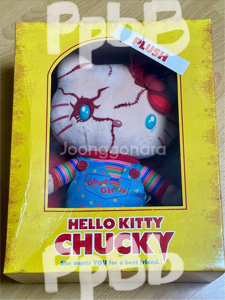 일본 USJ 헬로 키티 처키 봉제인형--0