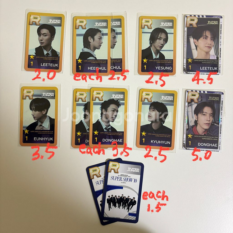 슈퍼주니어 슈퍼쇼10 슈스엠 포카 양도합니다--0