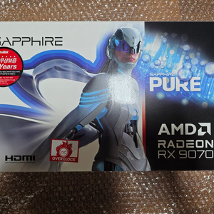 SAPPHIRE 사파이어 RX 9070 XT PURE