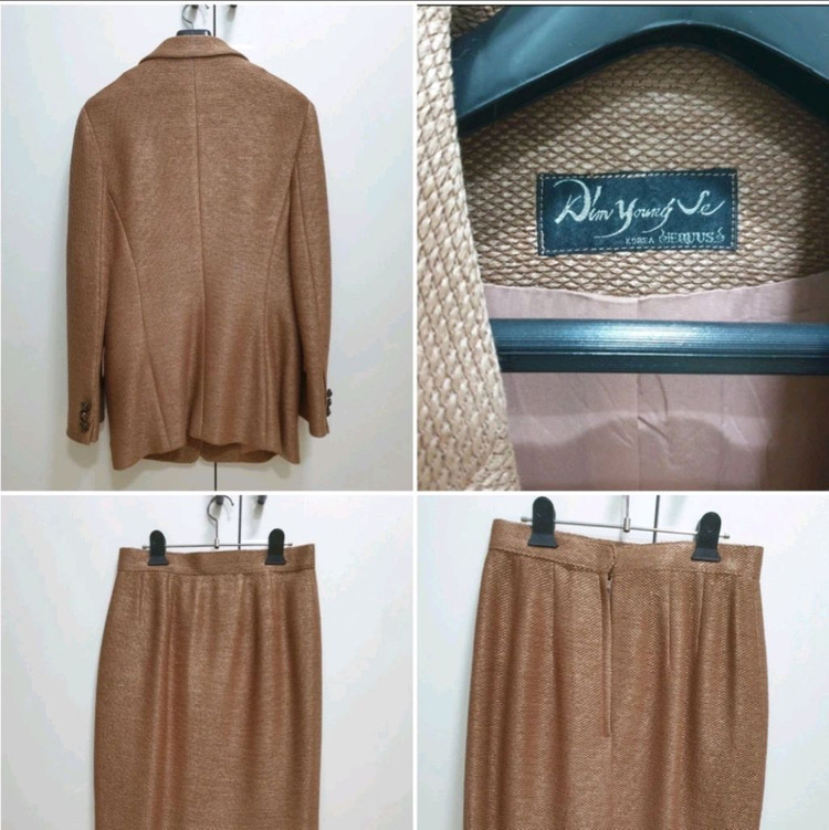 디자이너김영세에쿠스 자켓치마세트55반~66사이즈-가격다 이미지