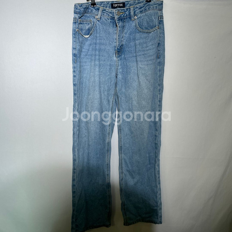 M)토피 연청 청바지 데님--1