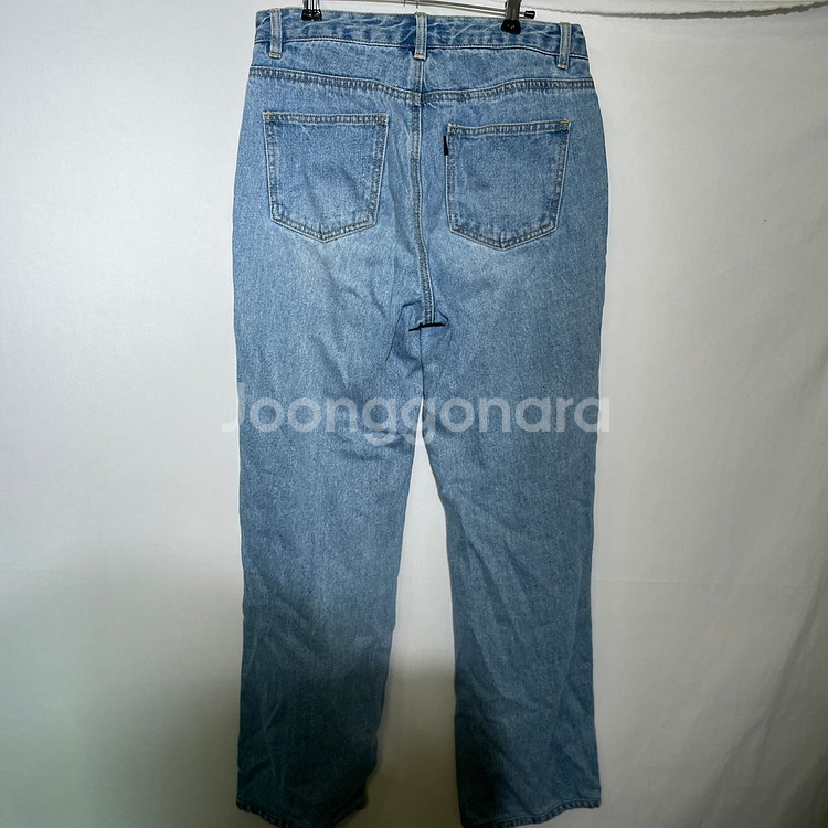 M)토피 연청 청바지 데님--5