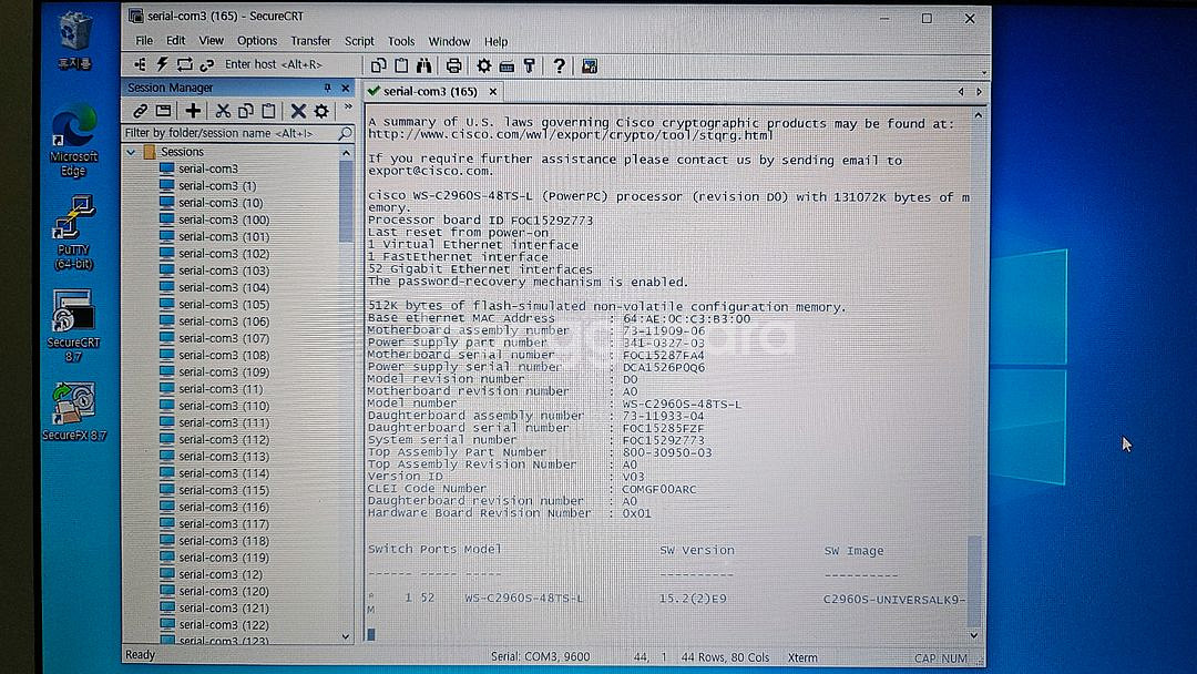 Cisco C2960S-48TS-L Switch--5