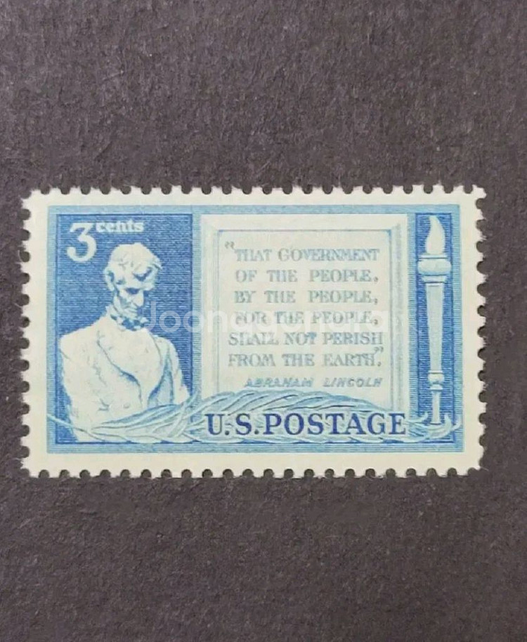 (미국우표) 1948년 미국 제16대아브라함 링컨대통령--0