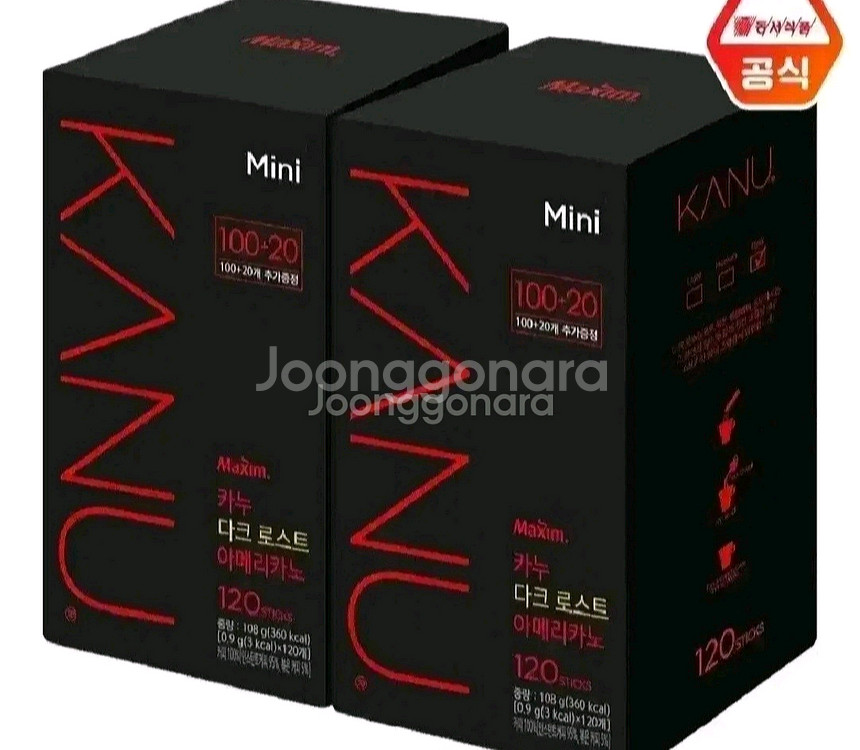 카누 미니다크240T(개) 120개X2박스 아메리카노--0