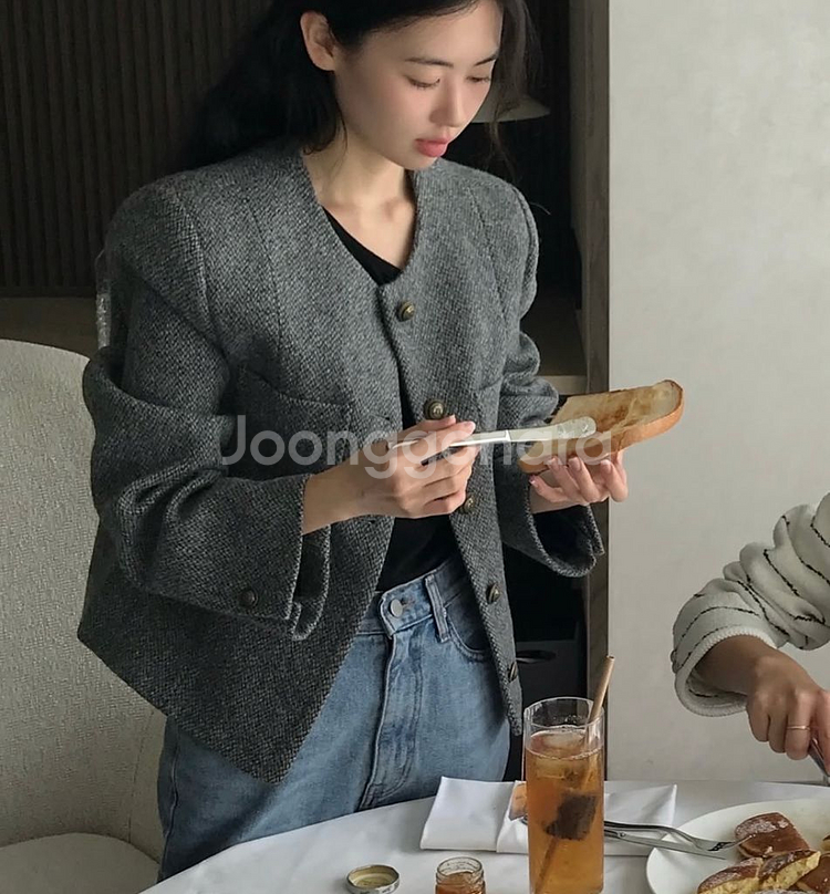 아카이브제이투유 뉴 틸다 홈스펀 트위드 자켓--2