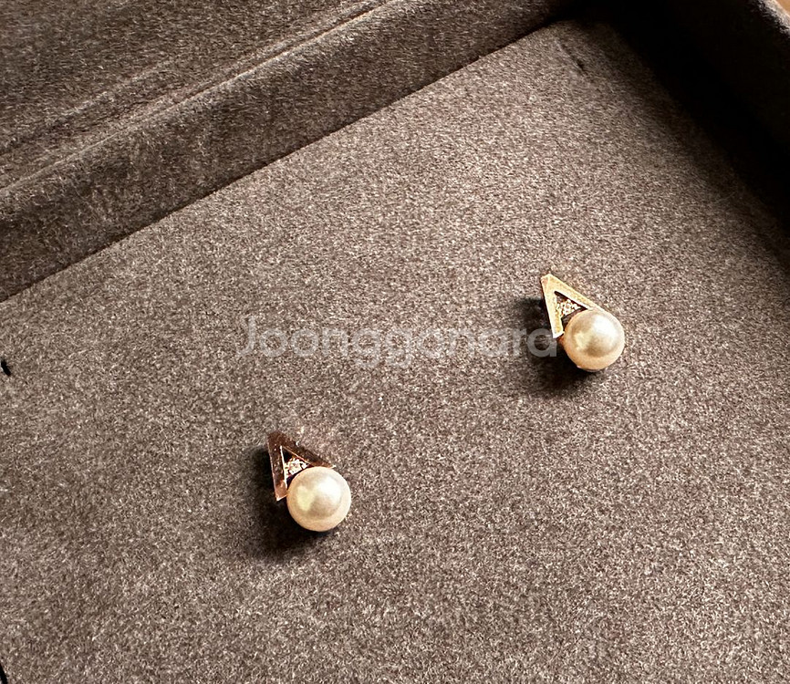 아가타 14k 진주 귀걸이 (택포)--1