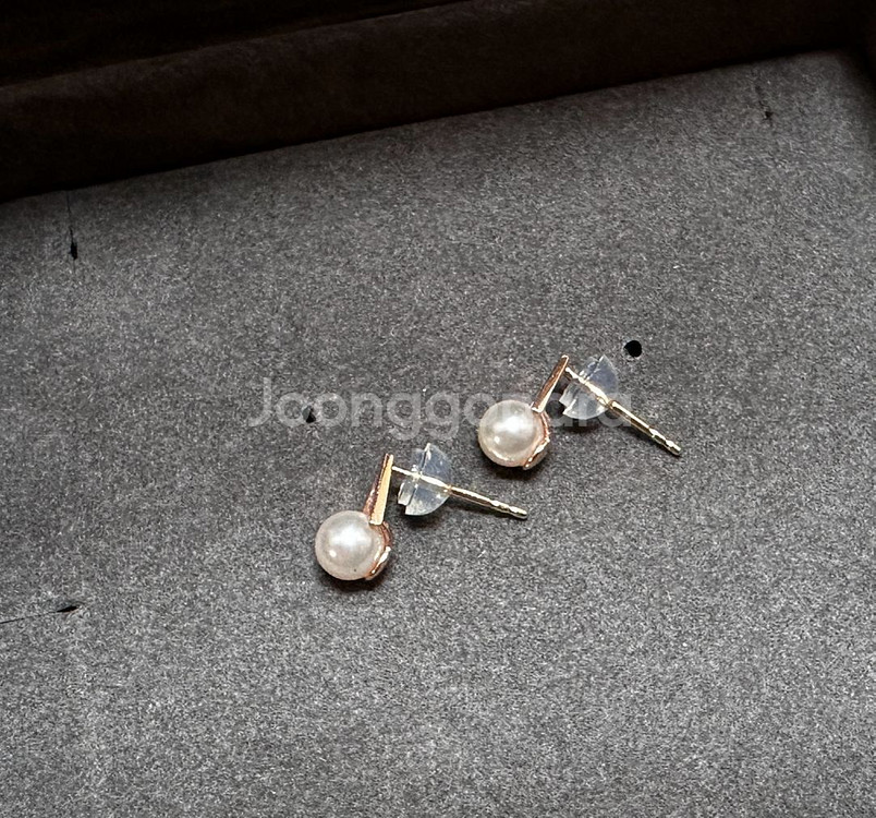 아가타 14k 진주 귀걸이 (택포)--2