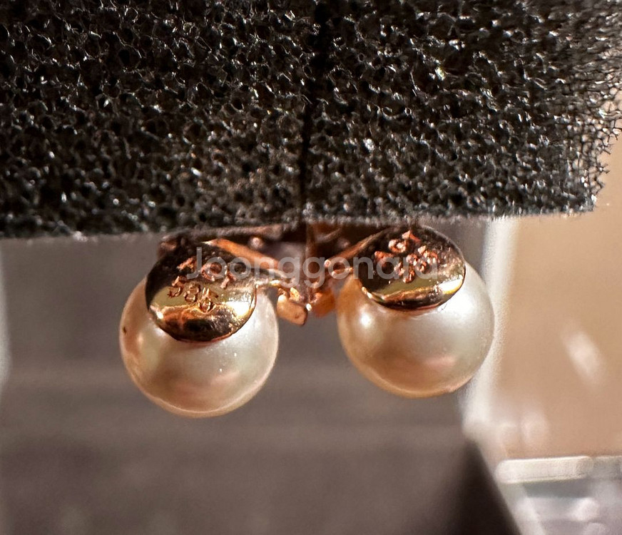 아가타 14k 진주 귀걸이 (택포)--4