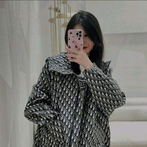 오블리크 후드 자켓