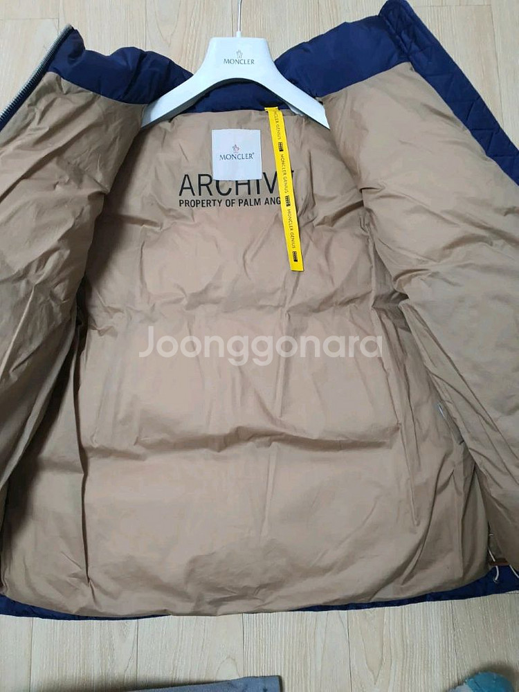 몽클레어x팜엔젤스 켈시 숏패딩/나이트블루/4--3