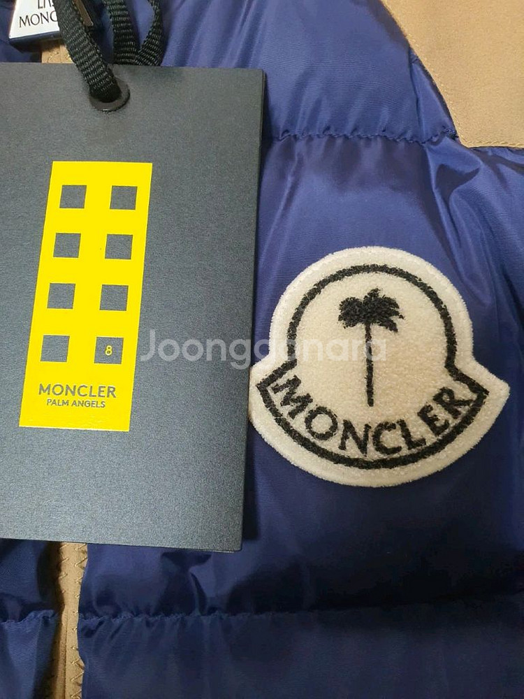 몽클레어x팜엔젤스 켈시 숏패딩/나이트블루/4--4