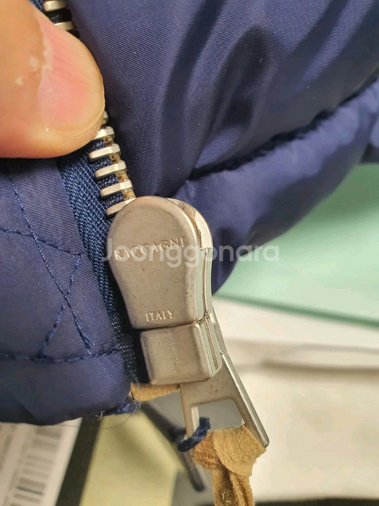 몽클레어x팜엔젤스 켈시 숏패딩/나이트블루/4--6