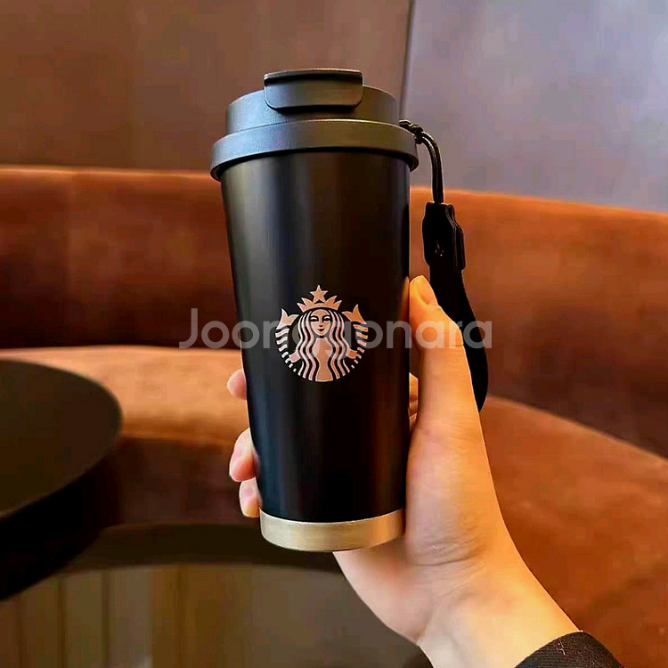스타벅스 텀블러 보온병 물병 남여공용 선물용도 블랙--3