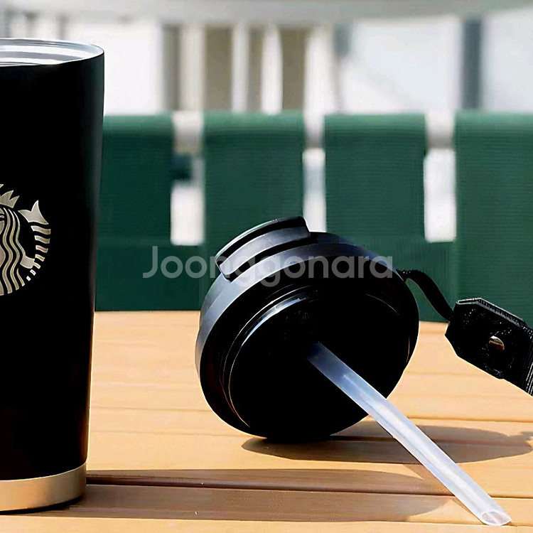 스타벅스 텀블러 보온병 물병 남여공용 선물용도 블랙--5