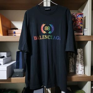 [정품]발렌시아가 월계수 레인보우 반팔티 M