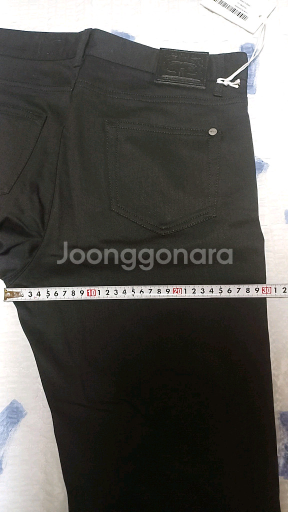 모드나인 미사용 슬림블랙진 실측32인치 기장111--7