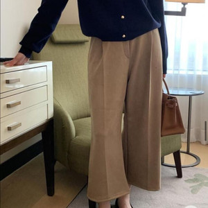 리앙쥬 카멜스웨이드 9부 팬츠