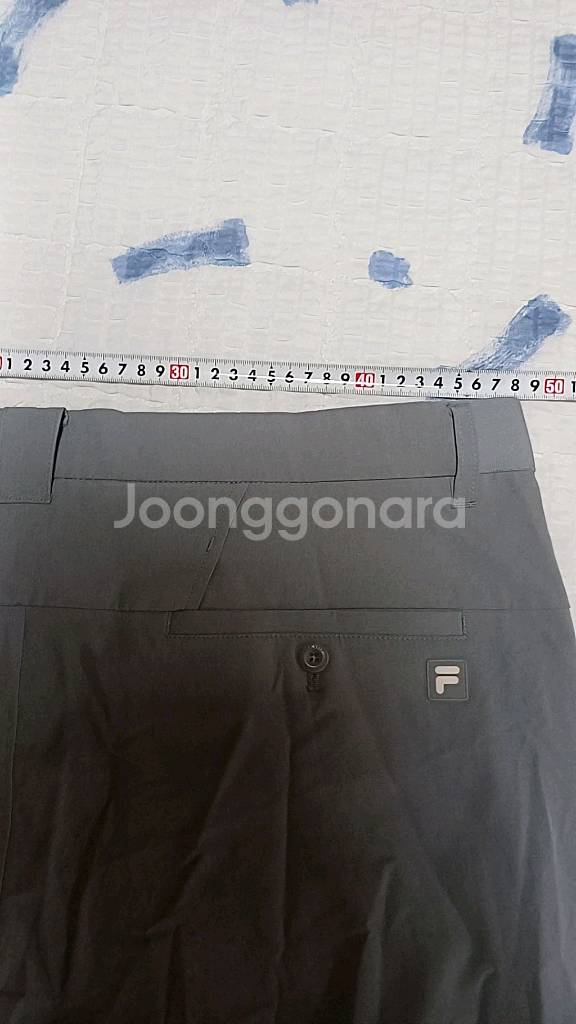 휠라골프 얇은기능성 여름바지 37인치 기장98--5