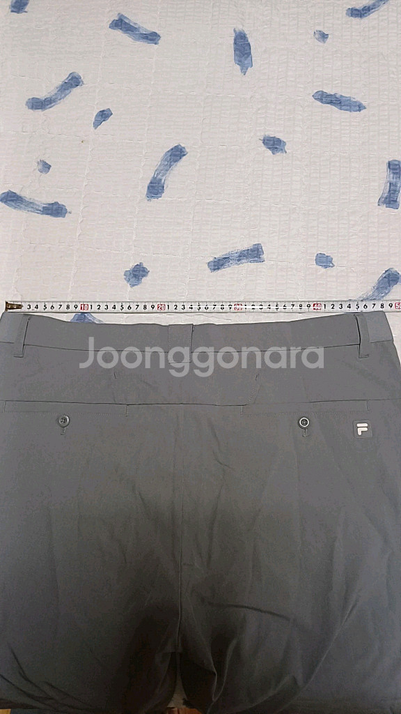 휠라골프 얇은기능성 여름바지 37인치 기장98--4