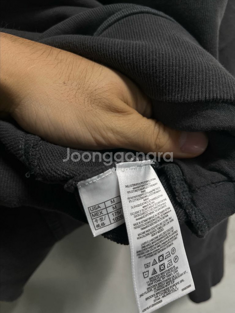 100 브룩스브라더스 반집업 루즈핏 맨투맨--2
