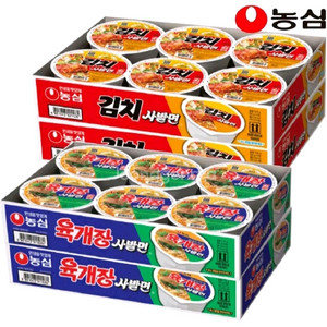 농심 컵라면 24개 육개장/김치사발면