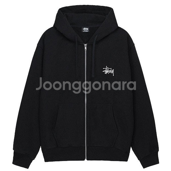 스투시 베이직 후드 집업 내놔요--4