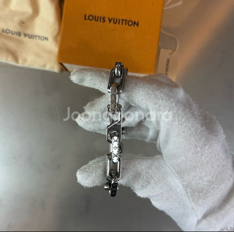 루이비통 버질아블로 모노그램 체인 팔찌--3