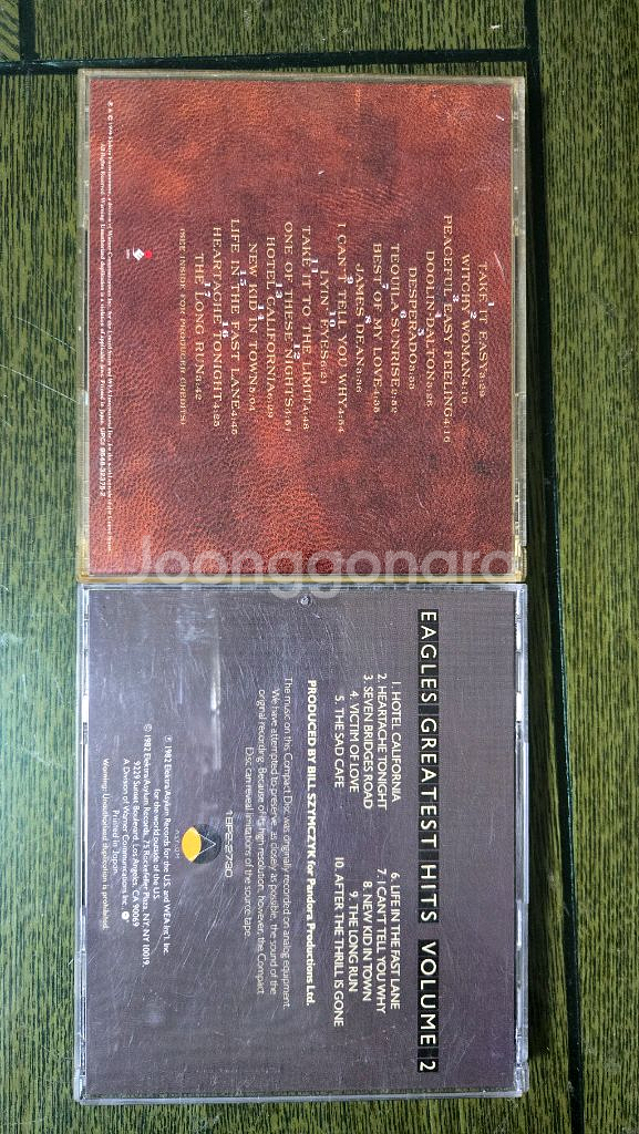 일본제작 발매음반 CD 이글스 2장--2