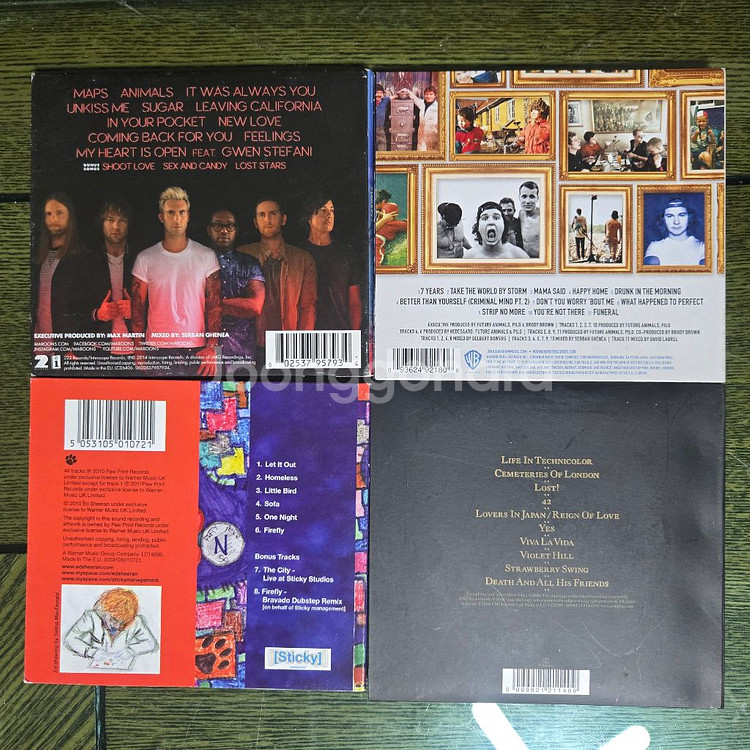 애드시런, 콜드플레이등 해외원반 CD--1