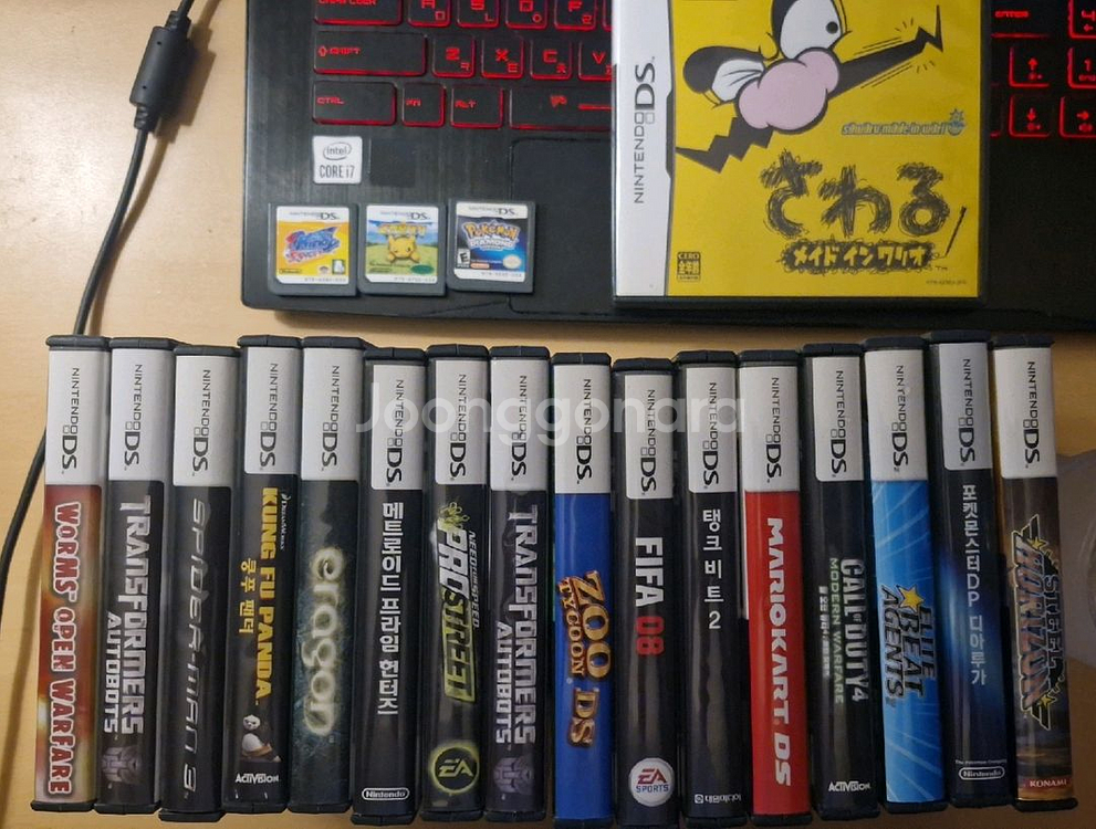 닌텐도 DS lite + 팩 다수 보유(목록 O)--1