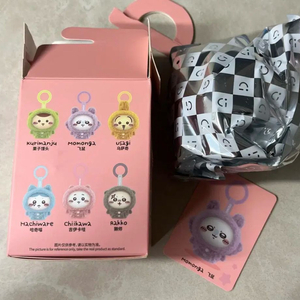 치이카와 미니소 페이스 체인지 키링 모몽가