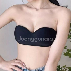튜브탑 노와이어 오프숄더 브라 새상품