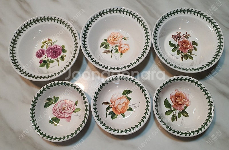 영국포트메리온 보타닉로즈 오트밀 3뉴볼13cm3개일괄값--1