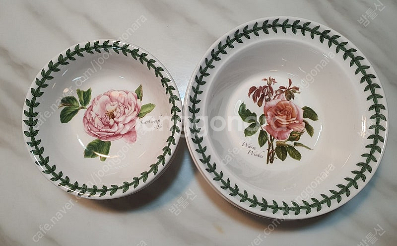 영국포트메리온 보타닉로즈 오트밀 3뉴볼13cm3개일괄값--2