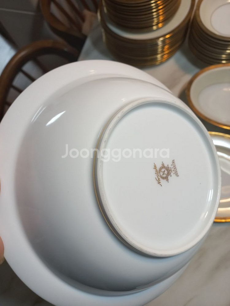 단종 일본제 노리다케 goldkin 12인 디너용 플레--8
