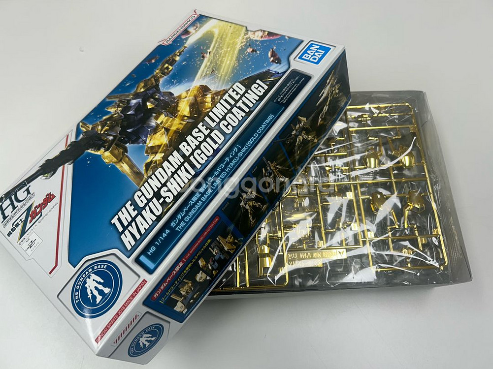 반다이 건베한정 HG 백식 골드코팅--0