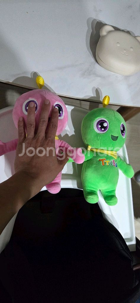 책갈피 요정 또보 인형 핑크/초록--1