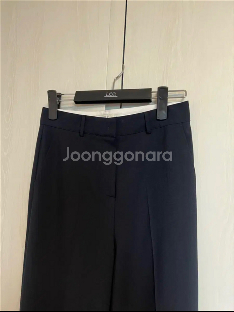 모이블레 네임 슬랙스 여자 여름 세미와이드 노핀턱 팬츠--7