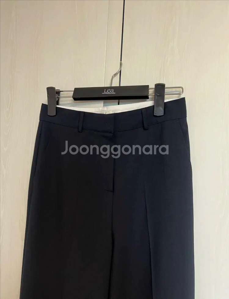 모이블레 네임 슬랙스 여자 여름 세미와이드 노핀턱 팬츠--3