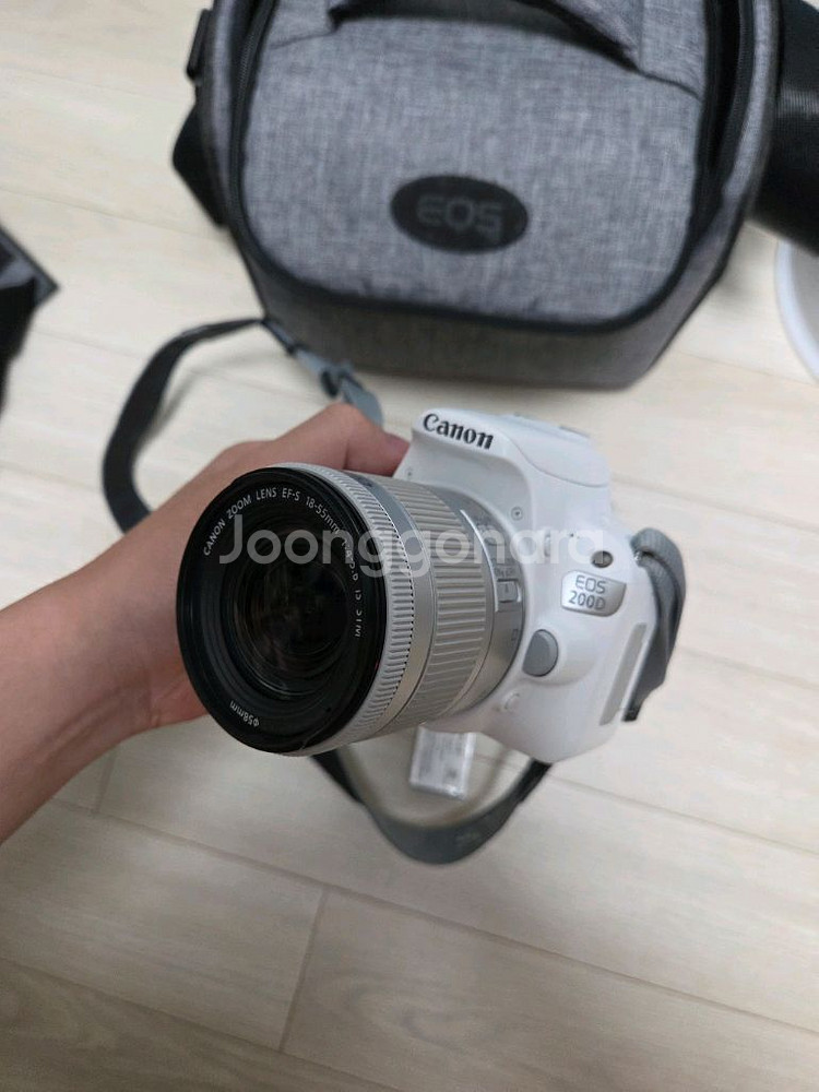 캐논 Eos 200D 18-55 STM 화이트--5