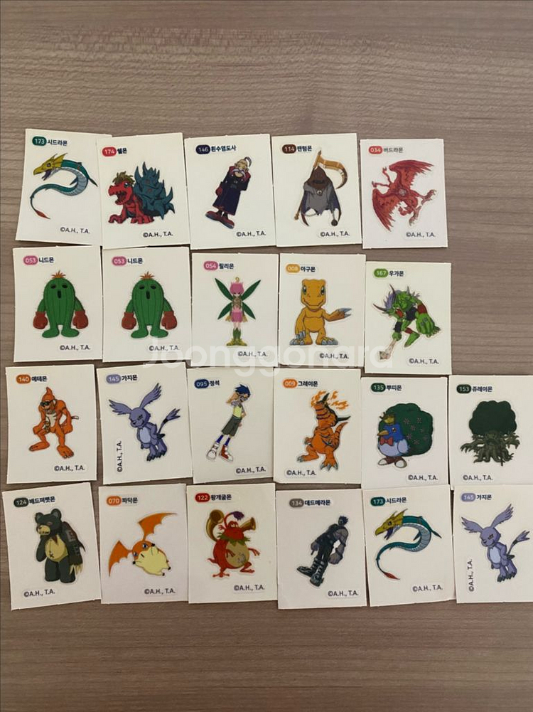 디지몬 띠부씰 디지몬어드벤쳐 스티커--0