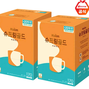맥심 슈프림골드 커피믹스 340T 170TX2박스