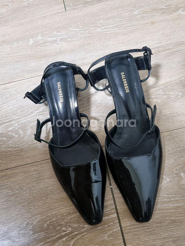 살롱드쥬 블랙 펌프스힐 245--1