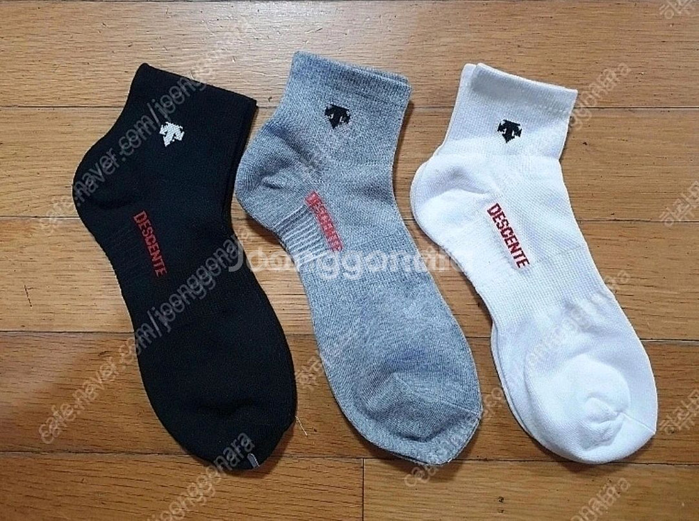 데상트 남성 양말 9켤레--0