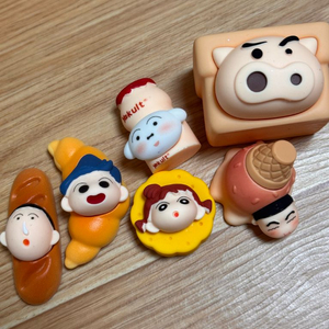 베이커리 빵 짱구 피규어 세트