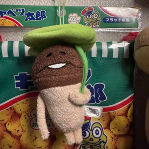 고전 연잎 나뭇잎 우산 나메코 인형 카오모지 새싹 키링