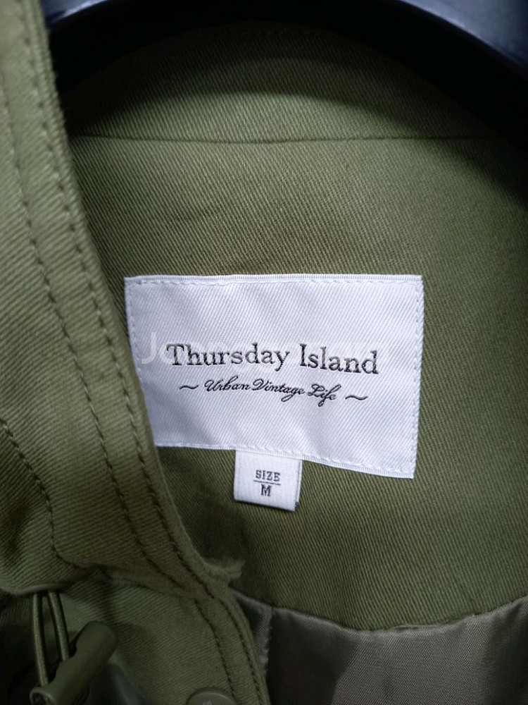 새 써스데이아일랜드 춘추 홀겹 야상 점퍼 66.77--8