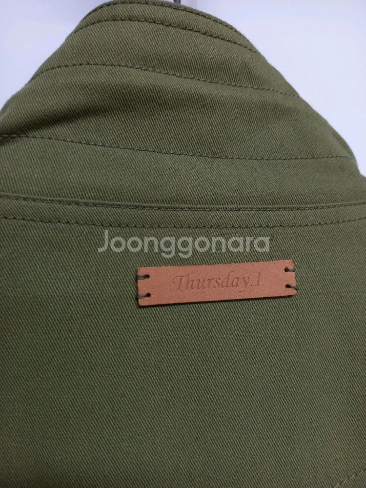 새 써스데이아일랜드 춘추 홀겹 야상 점퍼 66.77--7