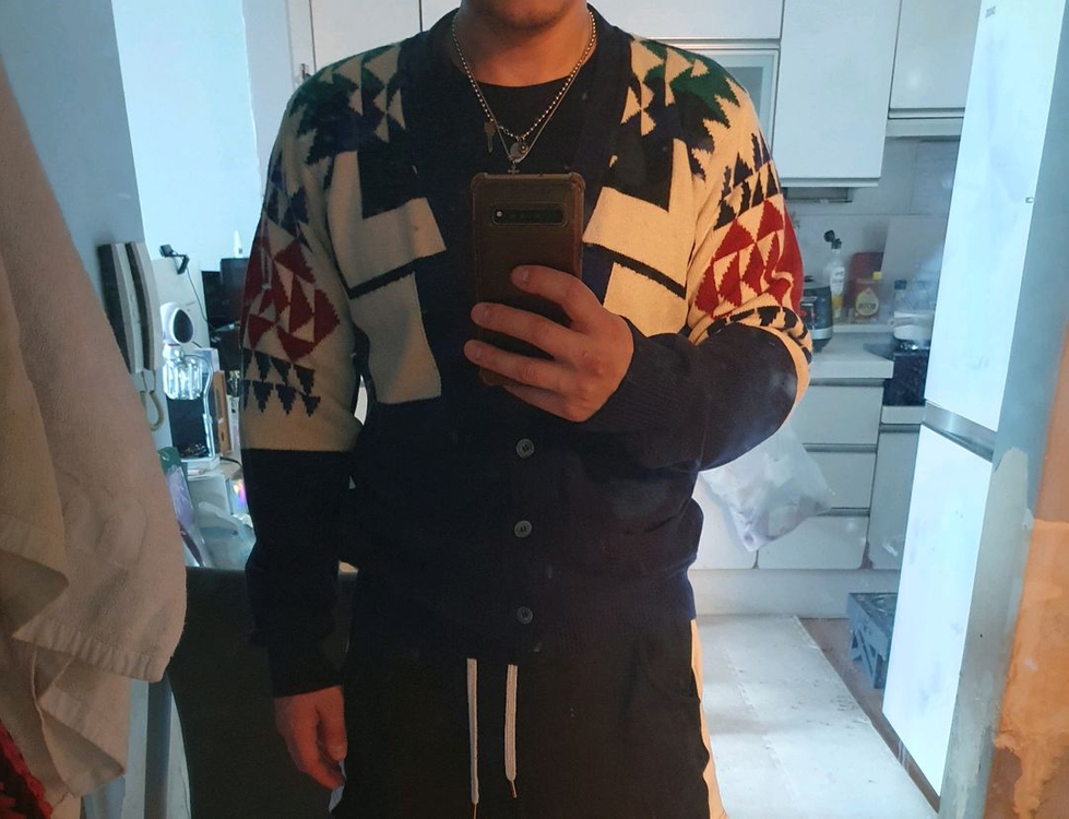 착샷* SACAI 정품 사카이 니트 오버핏 가디건)10--1